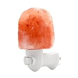 Natural Himalayan Salt Night Light, SCOPOW Nursery Lamp Mini Decorative Night Lighting with Air Purifier ( 15W, E12, 10.58 Ounce, UL Wall Plug ) ( Natural Form )