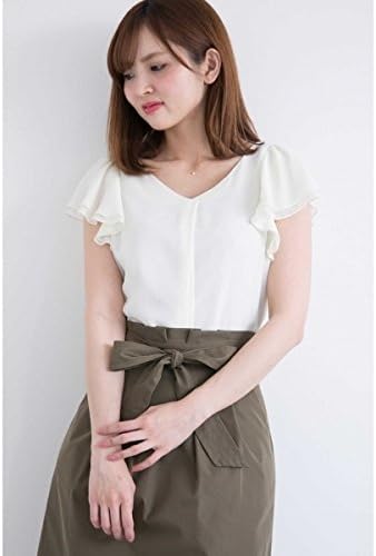 Amazon プロポーションボディドレッシング Proportion Body Dressing ラッフルスリーブシフォンブラウス イエロー 2 シャツ ブラウス 通販