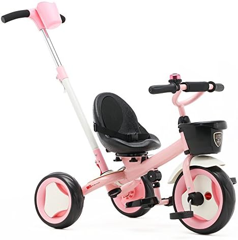 HAIZHEN Trike Children 3 Wheel Kids Tricycle Boys and Girls 3-Wheeler for newborn (Color : Pink)