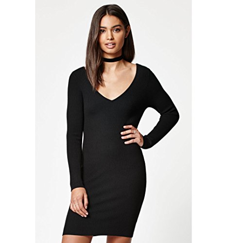 Kylie Womens Double V Sweater Dress 