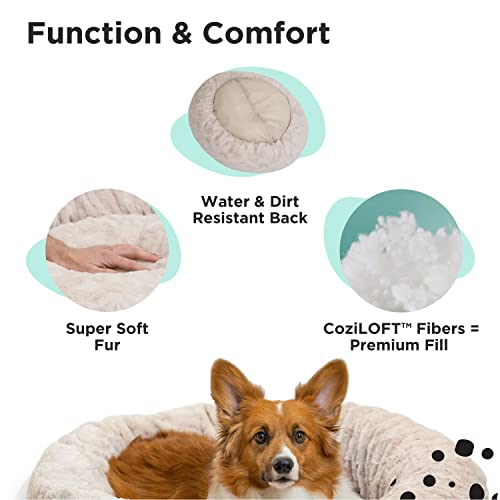 Best Friends by Sheri The Original Calming Donut Cat and Dog Bed in Lux