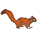 Elegant Garden Design Alert Squirrel, Steel Silhouette with Rusty Patina