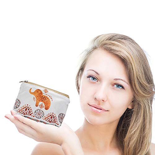 Women and Girls Cute Fashion Coin Purse Wallet Bag Change Pouch Key Holder (Cute Small Elephant)