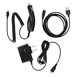 Fenzer Micro USB Home Wall Travel + Car Charger + Data Sync / Battery Charge Cable for AT&T Pantech Breeze 3 III P2030, Burst P9070