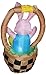 4 ft. Airblown Inflatable Easter Bunny with Eggs and Basket - Yard Decoration