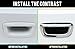HIGH FLYING Rear Trunk Tail Door Handle Bowl Decor Trim ABS Chrome 1pc for Buick Encore 2013-2022