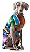 Dog Clothes - Handmade Dog Poncho - from Authentic Mexican Blanket (Blue, X-Small)