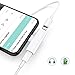 Headphone Jack Adapter for iPhone Accessories Aux Audio Adapter for iPhone 7/7 Plus/8/8 Plus/X/Xs Earphone Dongle Converter Audio+Charge+Call+Volume Control Support All iOSthumb 2