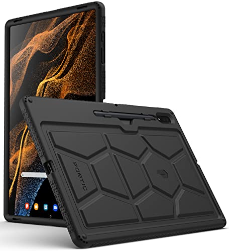 Funda resistente para Samsung Tab S8 Ultra Poetic - Negro