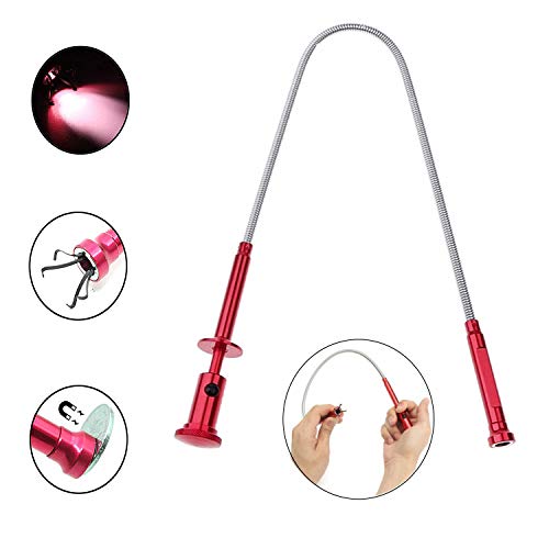 Claw Type Garbage Picker. Claw Type Magnetic Picking Tool. with LED Light 4 Claws, arm Extension. Flexible Long Handy Reaching Assist Tool for Litter Pick/Home Sink/Drain - Thumbnail 7