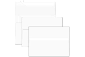RINRDA 5x7 Envelopes For Invitation,A7 Envelope white,50 pack 5x7 card Envelopes Self Seal,for weddings, greeting cards,baby shower,photos,birthday