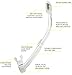 Cressi Scuba Diving Snorkeling Freediving Mask Snorkel Set, White