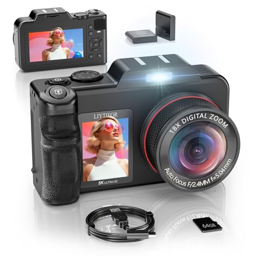 5K Digital Camera for Photography, 80MP 3.5
