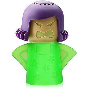 Angry Mama Microwave Cleaner - Microwave Oven Steam Cleaner, Angry Mom High Temperature Steamer Cleaning Equipment Easily Crud in Minutes Steam Cleans and Disinfects with Vinegar and Water for Kitchen