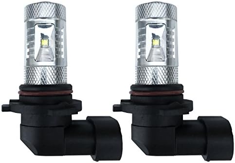 Huizen High Power 30W Cree 9005 (9145/H10) LED Fog Light Bulbs/ DRL (6000K White) w/ Projector - 6 x Cree XB-D Chipsets - Plug-N-Play - 2 Yrs Warranty (Pack of 2)