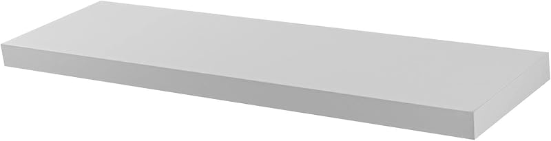 Harbour Housewares 80cm White Floating Shelf with Hidden Bracket System