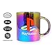 JUST FUNKY Official PlayStation Coffee Mug, Electroplated Finish,16 oz - Official Licensed Product