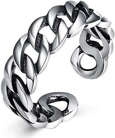 FJYOURIA Braided Celtic Love Knot Adjustable Size 925 Sterling Silver Eternity Ring Criss Cross Design Open Statement Band Wedding Promise Eternity Ring for Women Girls Men