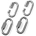 STARVAST 8mm Quick Link Oval Carabiner Chain Quick Links Connector 4pcs M8 Stainless Steel Swing Clip Screw Lock Swing Set for Swing Play Set