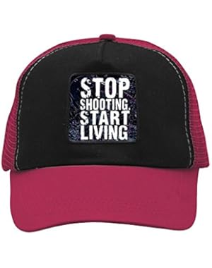 Unisex Stop Shooting Start Living Trucker Hat Adjustable Mesh Cap