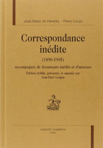 Correspondance inédite