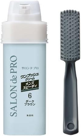 Amazon サロンドプロ ワンプッシュクリームヘアカラーメンズスピーディ 6 ダークブラウン 40g 40g サロンドプロ おしゃれ染め 通販