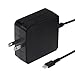 45W Type C Laptop PD Charger, USB C Power Supply Compatible with ASUS Chromebook Flip C302 C302C C302CA C302CA-DHM4 12.5-inch Touchscreen Chromebook, Portable AC Power Supply Adapter Cord(Black)
