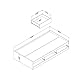 South Shore Aviron Mates Bed with 3 Drawers, Twin 39-inch, Blueberry