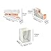 3 Pack Office Stationery Kit Marble Print Desk Pen Holder Cup | Tape Dispenser | Desktop Staplers Rose Gold Tone Office School Home Accessories Supplies Set (Rose Gold)