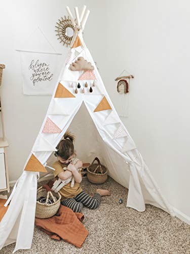 4 LITTLE+Foldable+Teepee+Tent+White