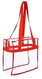 Clear 12 x 12 x 6 NFL Stadium Approved Tote Bag with 35