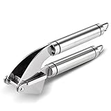 Besiva Professional Garlic Press,Premium Quality 18/8 Stainless Steel,Easy to Clean & Dishwasher Safe,Perfect for Mincing,Crushing