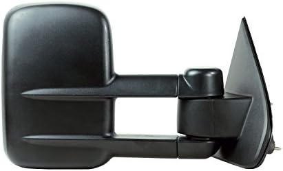 Fit SystemPassenger Side Towing Mirror for Silverado/Sierra, 2500, 3500, Textured Black, Dual Lens, 1st Design, Foldaway, Manual