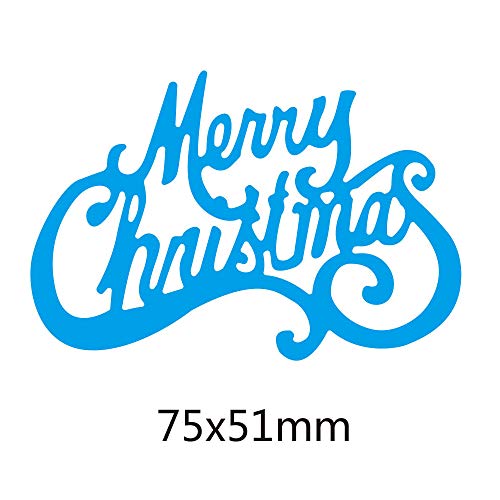 image for gootrades Cutting Dies for Card Making,Merry Christmas Metal Die Cuts 
