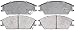 ACDelco Silver 14D440M (19287889) Semi-Metallic Front Disc Brake Pad Set with Wear Sensor