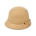 FUNOC Fashion New Women Vintage Wool Round Cloche Cap