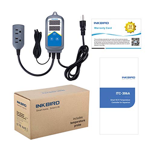 Inkbird ITC306A WiFi Temperature Controller, WiFi Aquarium Thermostat