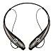 kiwitatá® HV-900 Wireless Bluetooth Headset in-Ear Earbuds Earphone Headphone (Ultra Lightweight Neckband Design plus Astonishing Sound Quality) (Black)