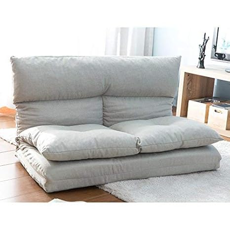 Foldable Floor Couch And Sofa Weyoung Lazy Sofa Chair For Living Room And Bedroom Grey