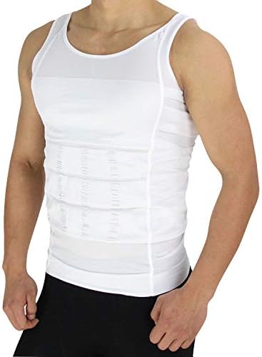 Denim Venim Tummy Tucker Vest for Men, Colour (Black & White)
