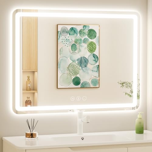 LED Bathroom Mirror with Lights Dimmable Smart Mirror