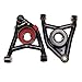 DEMOTOR PERFORMANCE Heavy Duty Tubular Control Arms For Chevelle Monte Carlo GTO A Body 1964-1972