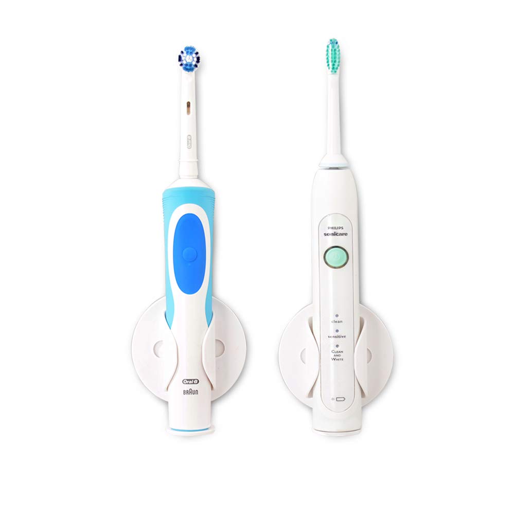 COSOUL Electric Toothbrush Holder Automatically Adapts to Toothbrush Size 2 Pack