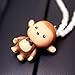 uzoho Lovely Cute Monkey Car Pendant Car Rear View Mirror Hanging Ornament Car Decor