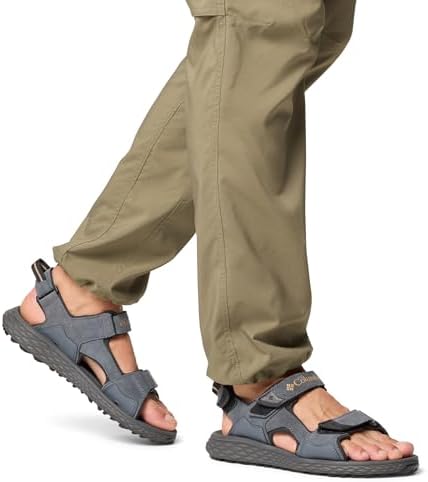 Men's Konos Hiker 3-Strap, Sports and Outdoor Sandals, Graphite/Black, 8