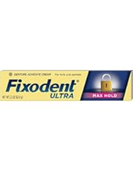 Fixodent Ultra Max Hold Dental Adhesive, 2.2 oz (Pack of 4)