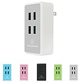 Weelpower 20W 4A USB Wall Charger Fast Charger Travel with iSmart Charging Technology for iPhone,iPad,Samsung,Android and Windows Smartphones and Tablets(White)