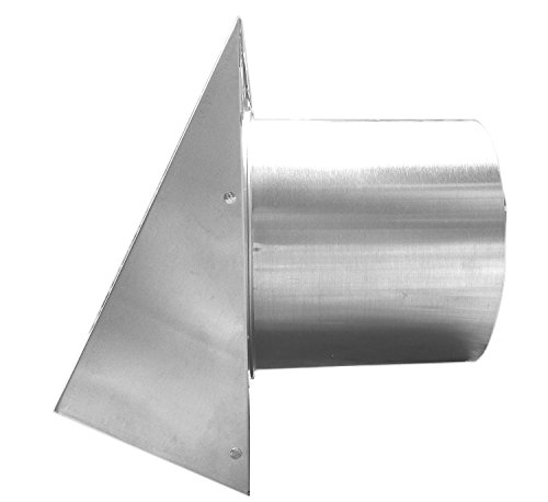 Builder's Best 011641 Heavy Gauge Aluminum Wall Vent with Spring Loaded Damper, 6" x 6", 12.75" Length, 6" ID, Aluminum