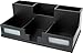 Victor Wood Desk Organizer with Smart Phone Holder, Midnight Black, 9525-5