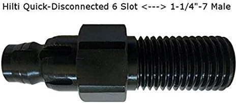 Adapters For Core Drilling Bits and Drills (HILTI 6-SLOT to 1-1/4"-7)